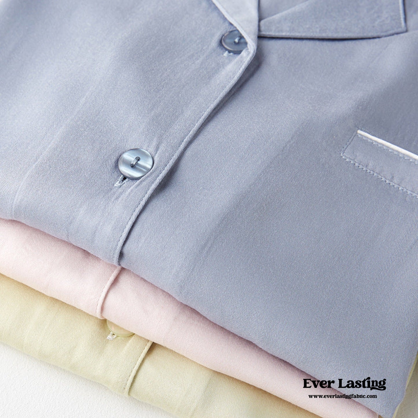 Silky Classic Morandi Silky Pajama Set / Pink