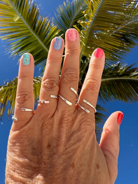 Silver Bypass Ring