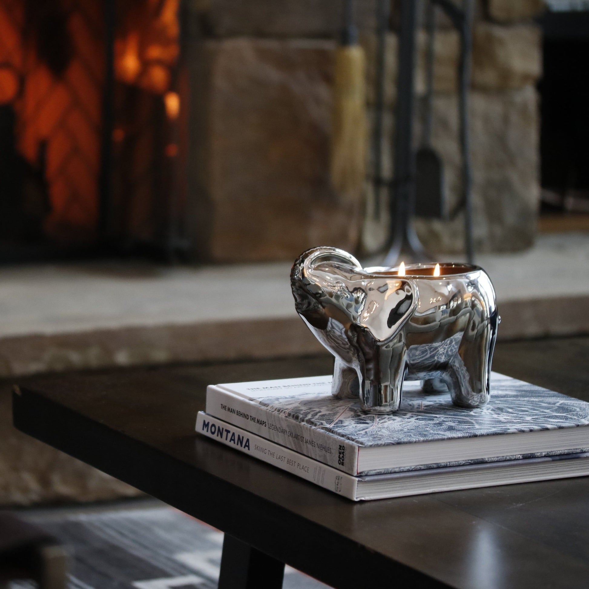 Silver Elephant Candle - Concordia Style Boutique