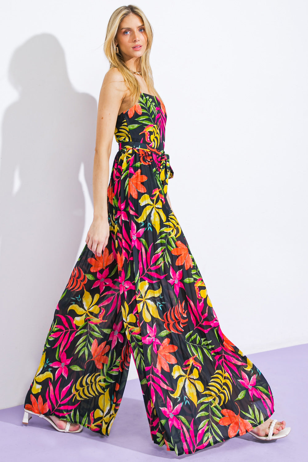 BLOSSOMING WITH JOY WOVEN JUMPSUIT - Concordia Style Boutique