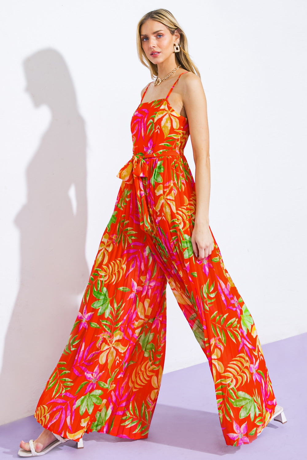 BLOSSOMING WITH JOY WOVEN JUMPSUIT - Concordia Style Boutique