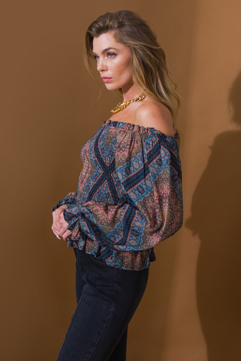 BOHO RAINBOW WOVEN TOP - Concordia Style Boutique