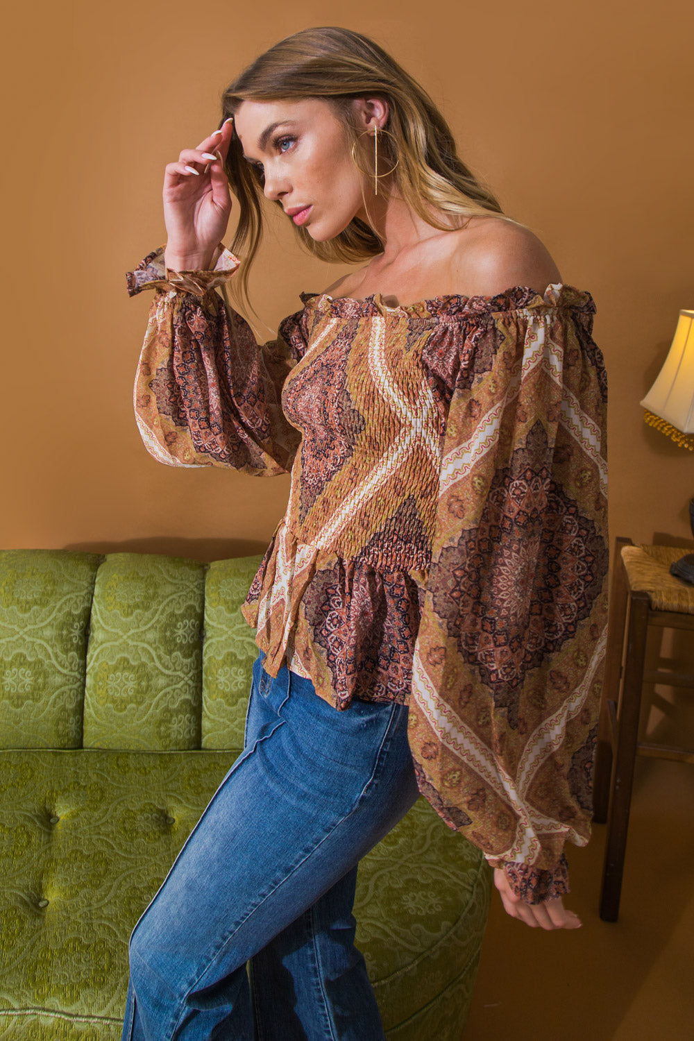 BOHO RAINBOW WOVEN TOP - Concordia Style Boutique