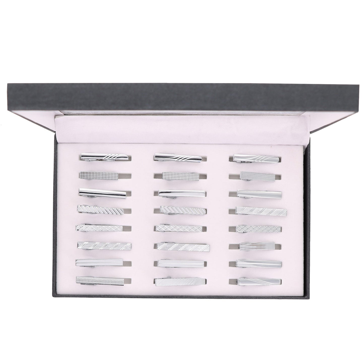 Vittorio Vico Tie Bars in Presentation Box: 24 Pack