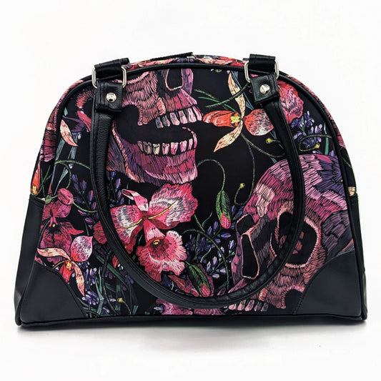Skulls and Flowers Purse - Concordia Style Boutique