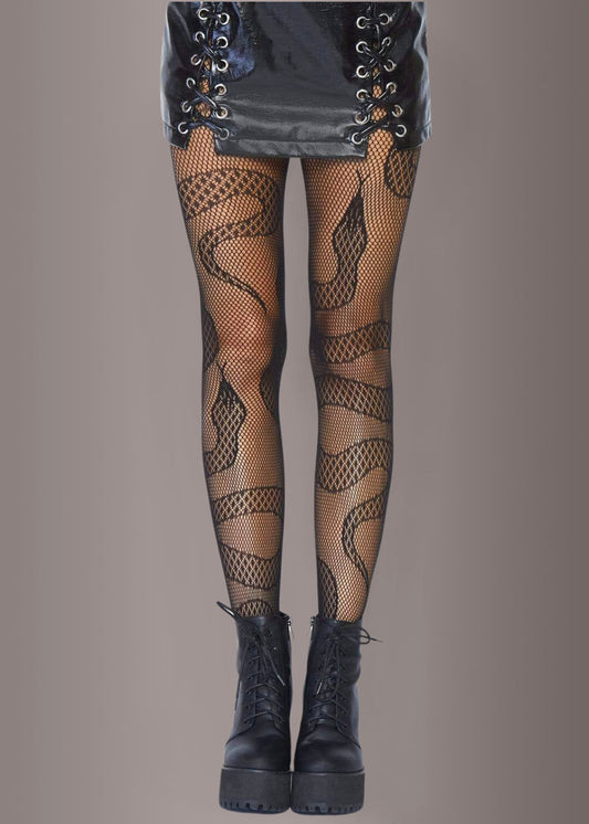 Slither Snake Fishnet Tights - Concordia Style Boutique