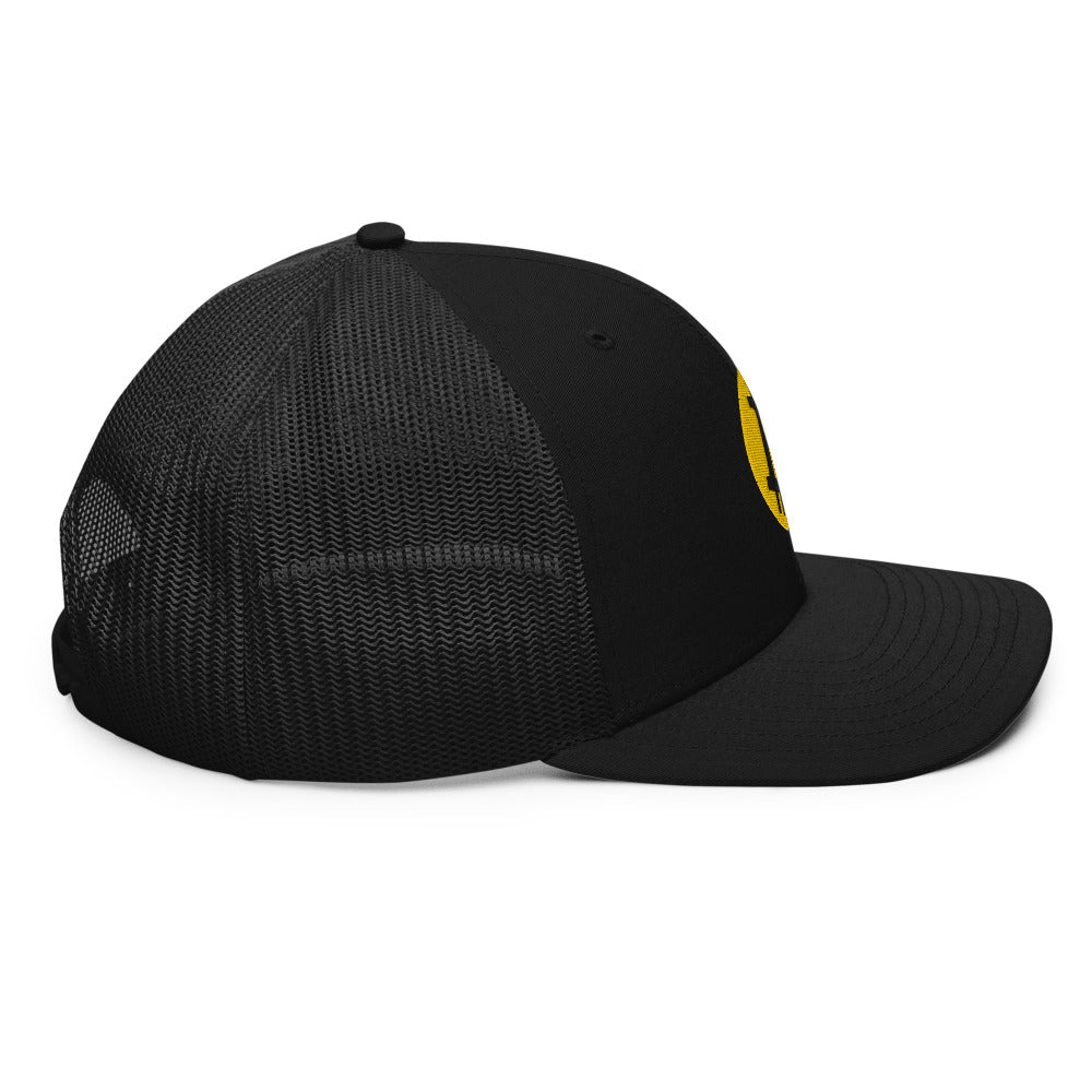 Bitcoin Round Logo Trucker Hat - Concordia Style Boutique
