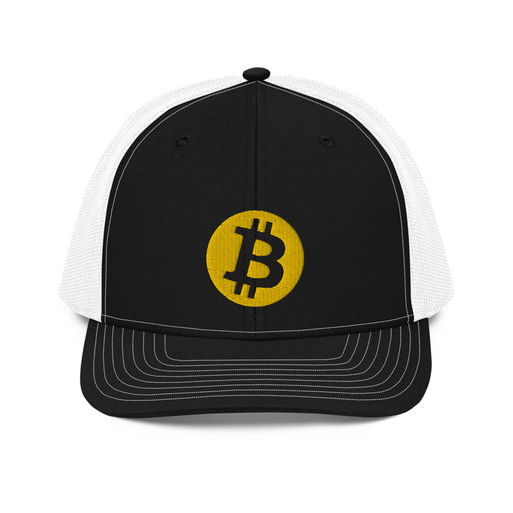 Bitcoin Round Logo Trucker Hat - Concordia Style Boutique