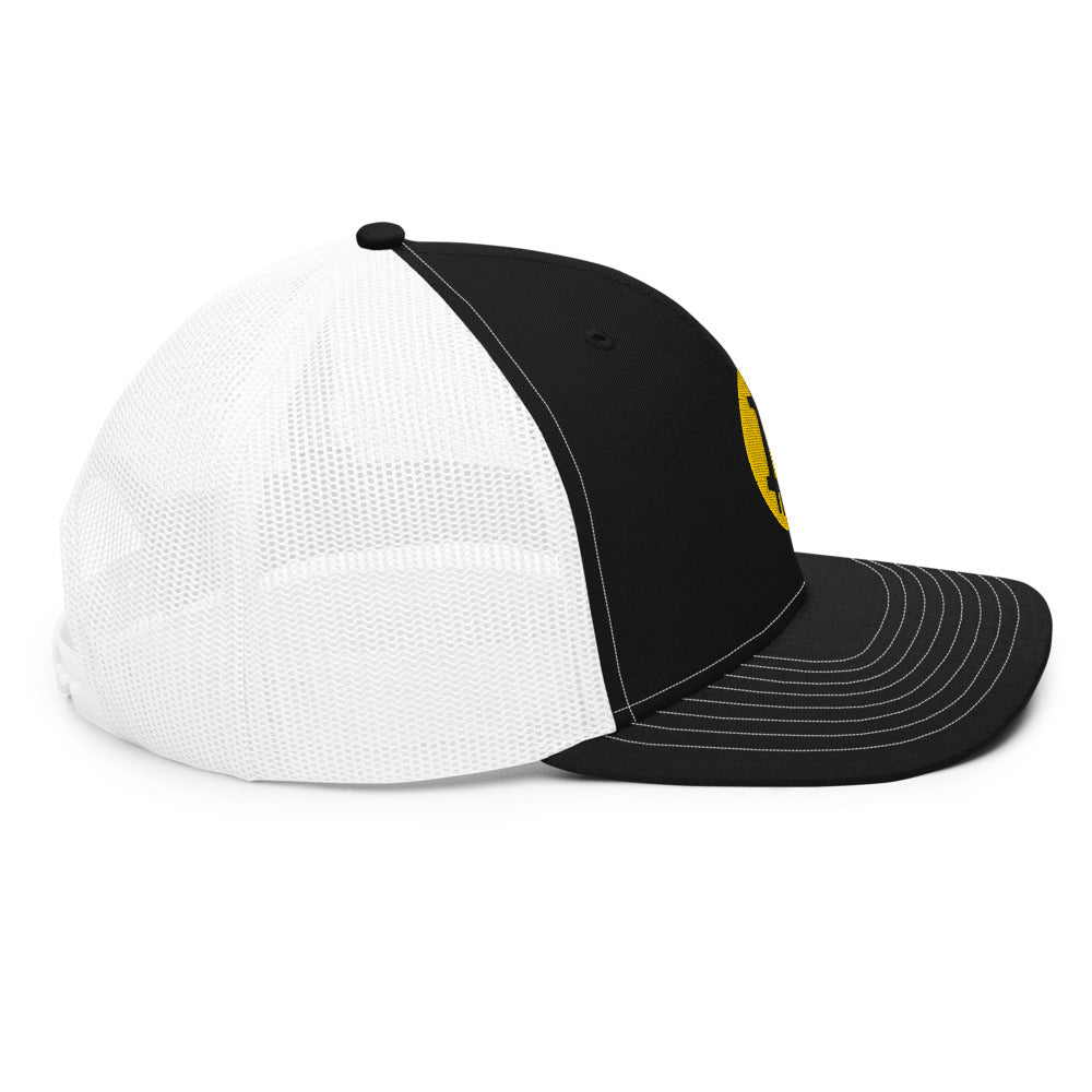 Bitcoin Round Logo Trucker Hat - Concordia Style Boutique