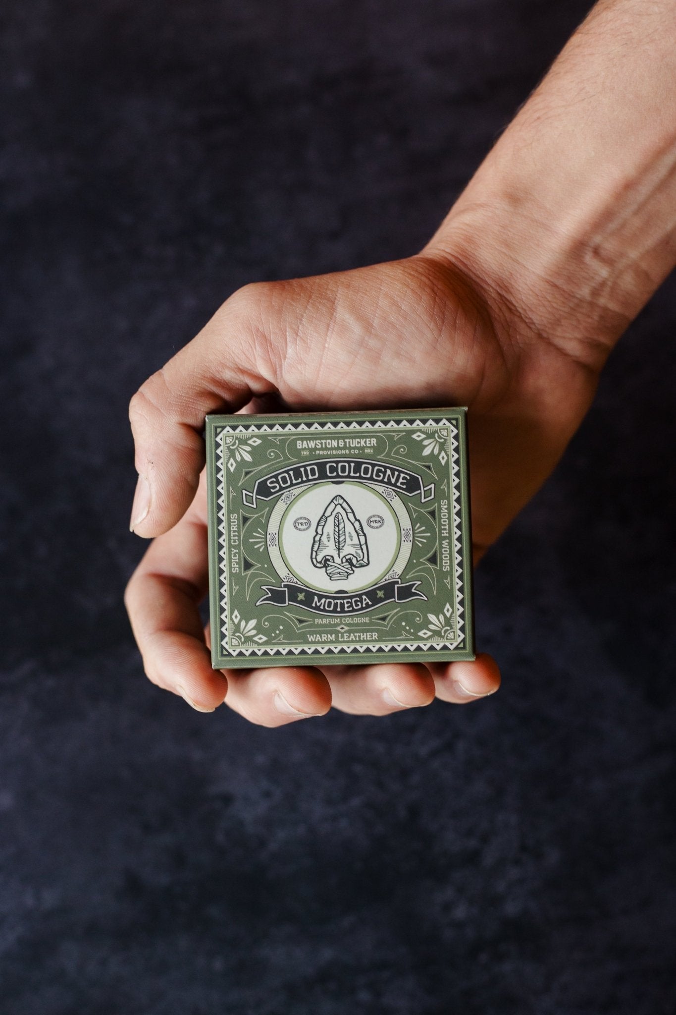 Solid Cologne - Motega - 0.35 oz Liner + Vessel