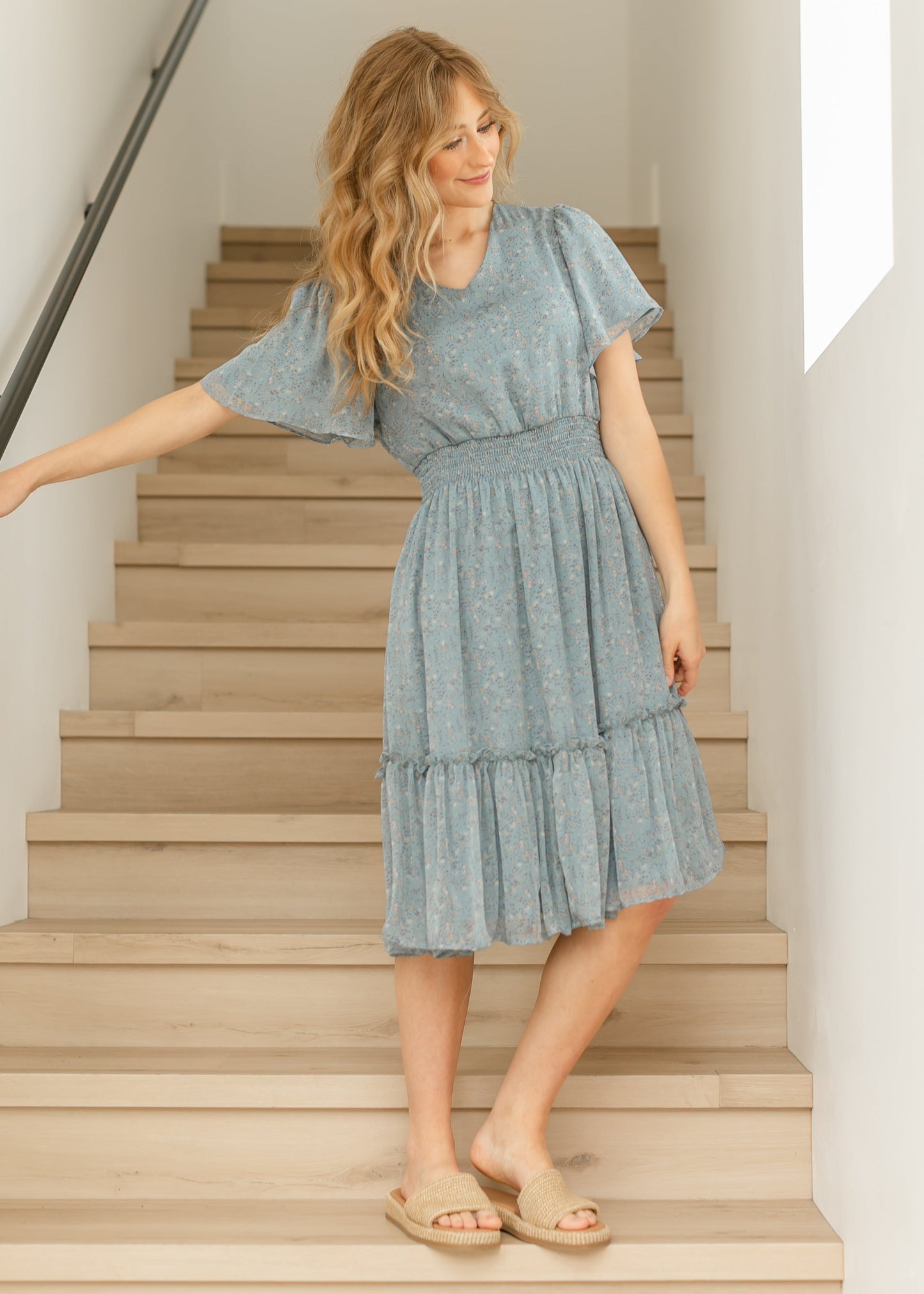 Sophie Floral Midi Dress