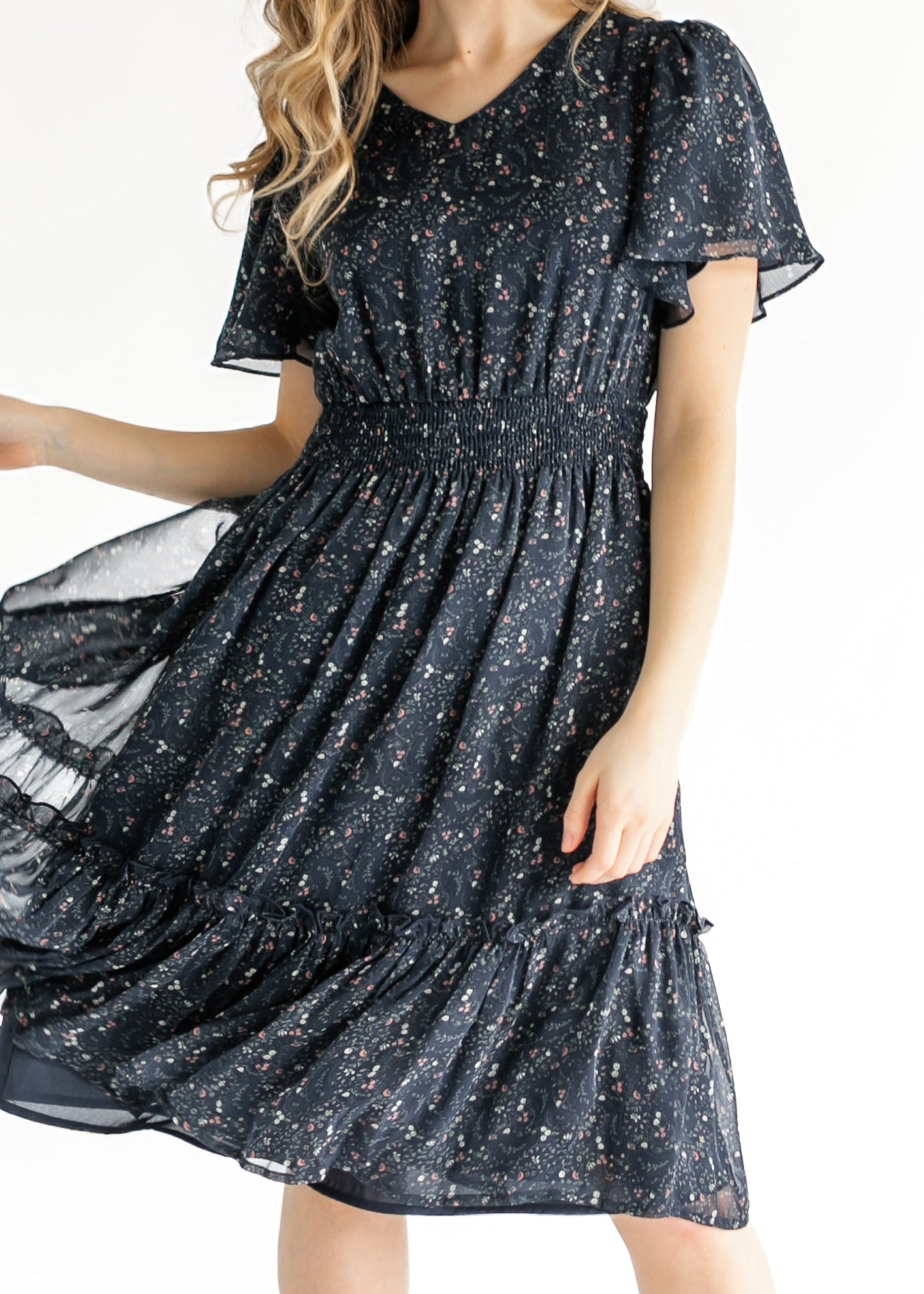 Sophie Floral Midi Dress