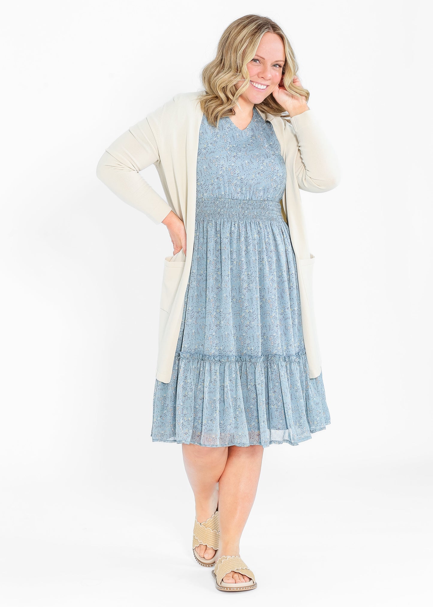 Sophie Floral Midi Dress