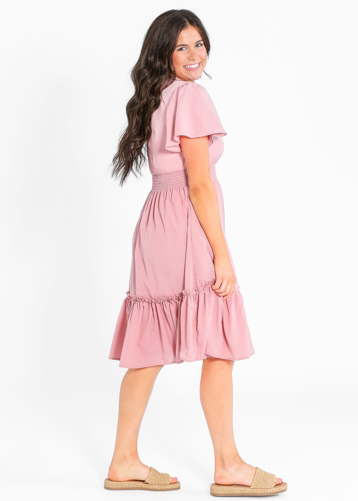 Sophie V-Neck Midi Dress