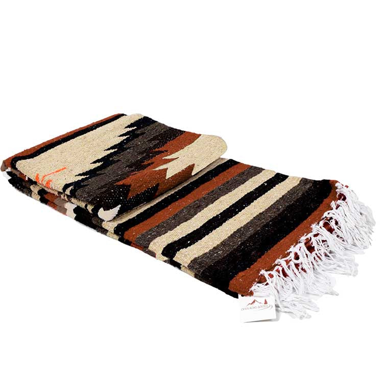 Tan Mexican Diamond Yoga Blanket - Concordia Style Boutique