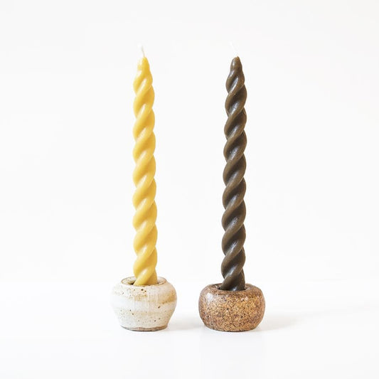 Spiral Taper Beeswax Candles - Concordia Style Boutique