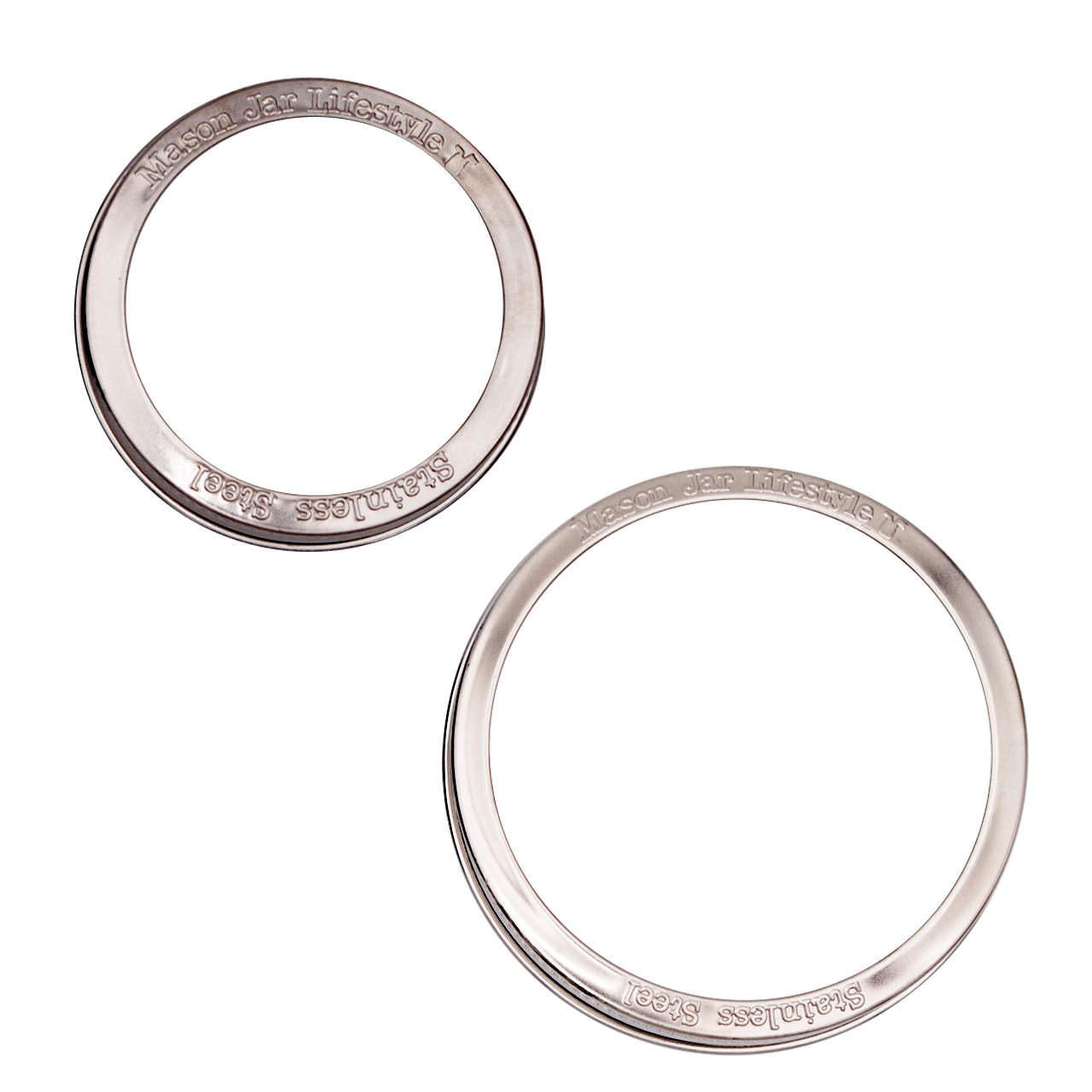 Rust Proof Stainless Steel Bands / Rings for Mason Jars 5 Pack - Concordia Style Boutique