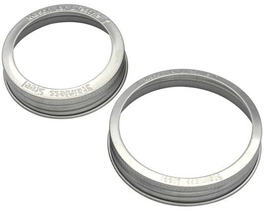 Rust Proof Stainless Steel Bands / Rings for Mason Jars 5 Pack - Concordia Style Boutique