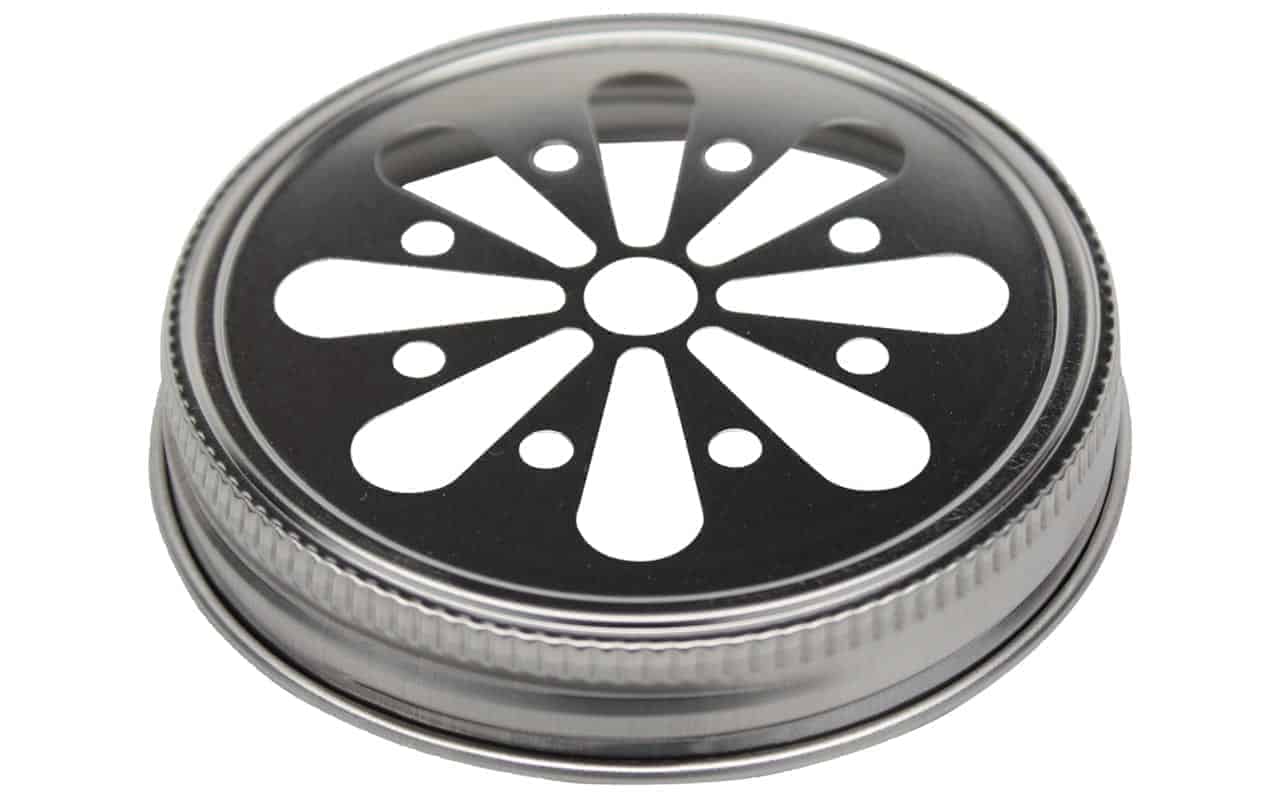 Daisy Cut Stainless Steel Lid for Mason Jars - Concordia Style Boutique