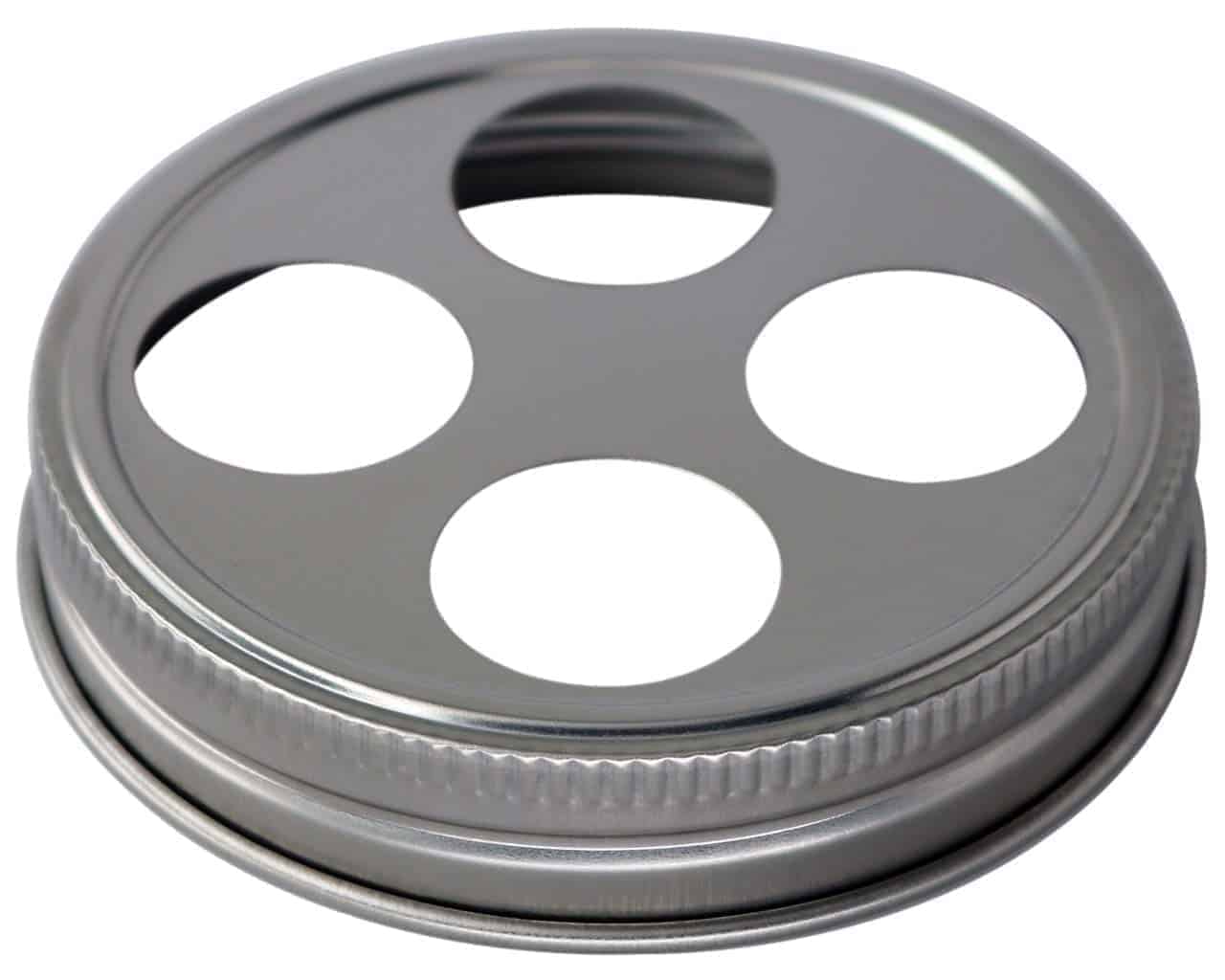 Toothbrush Holder Stainless Steel Lid for Mason Jars - Concordia Style Boutique