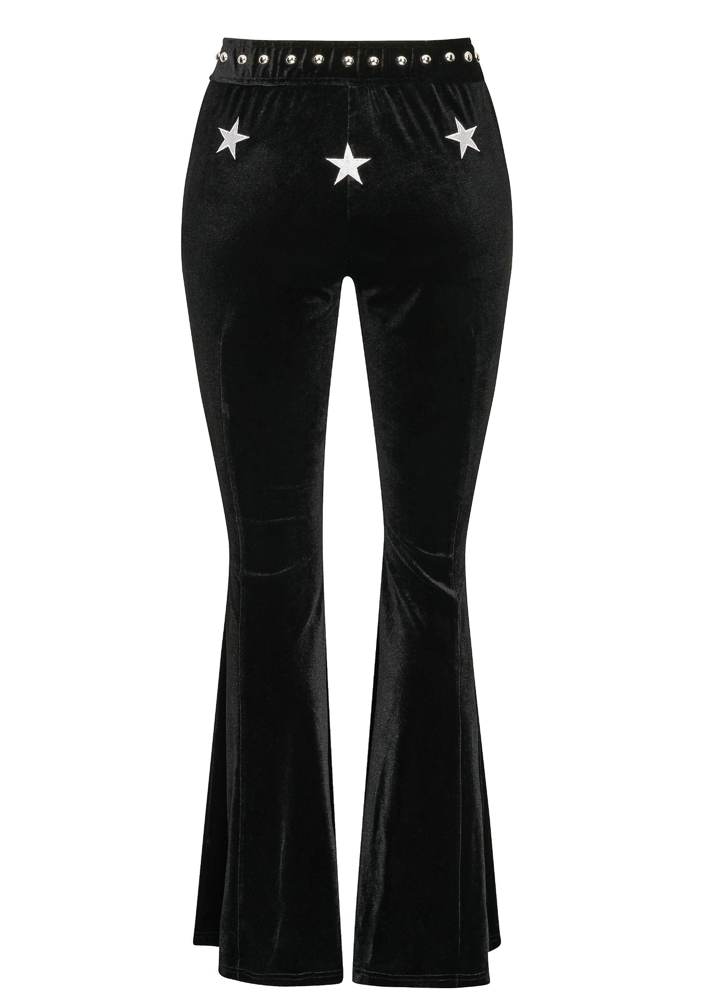 Studded Velvet Flare Pants Star Bell Bottoms - Concordia Style Boutique