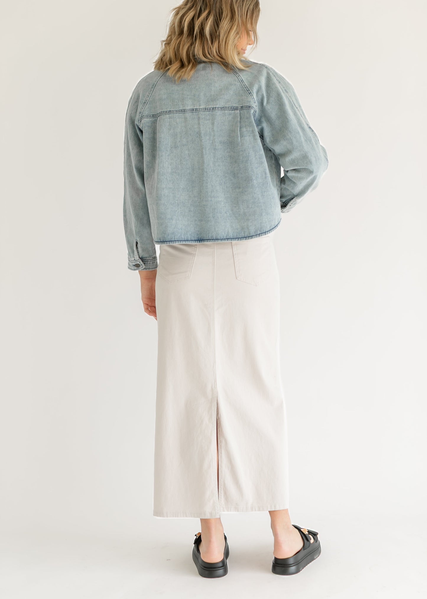Stella Cloud Denim Maxi Skirt - Concordia Style Boutique