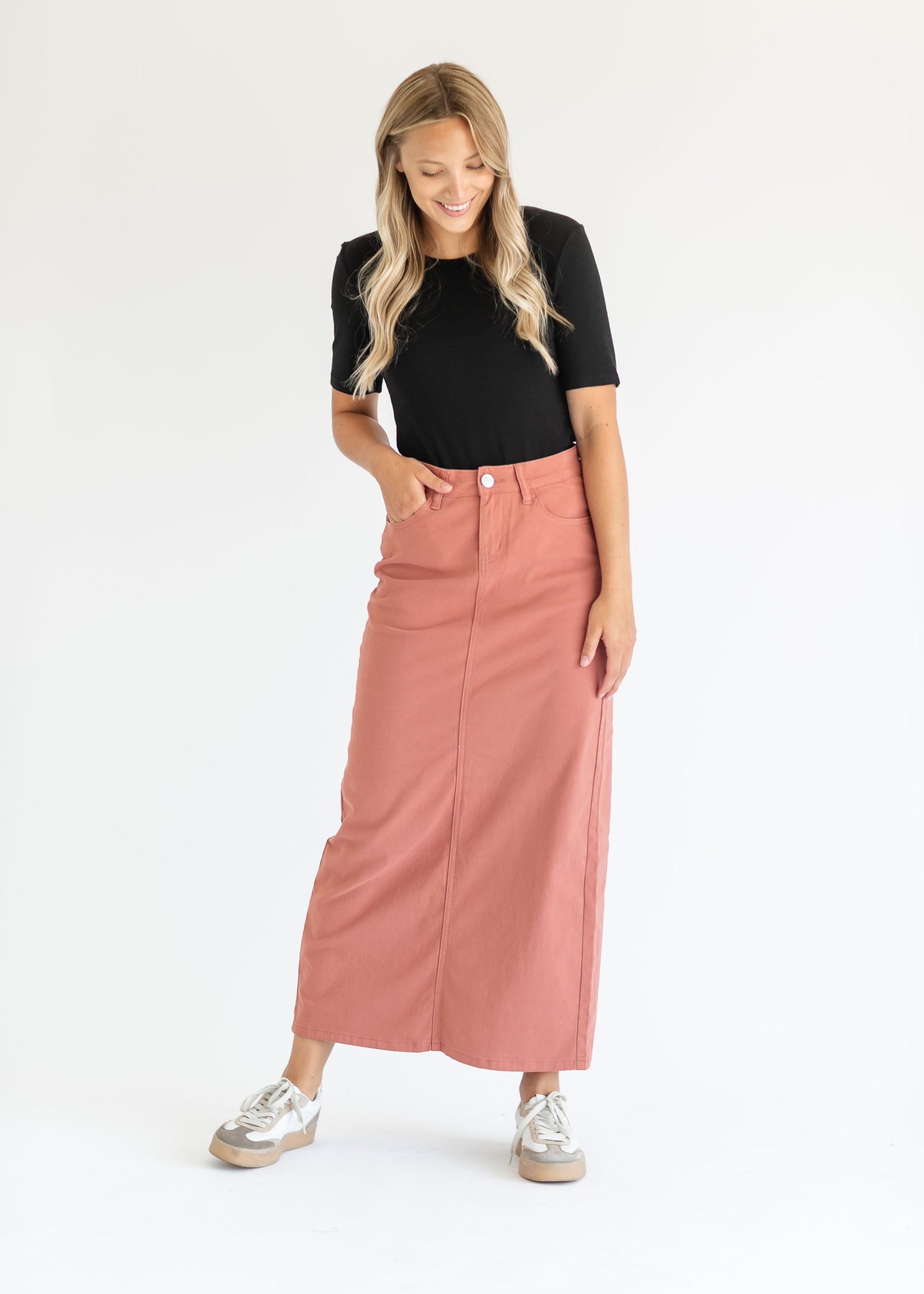 Stella Denim Maxi Skirt - Concordia Style Boutique