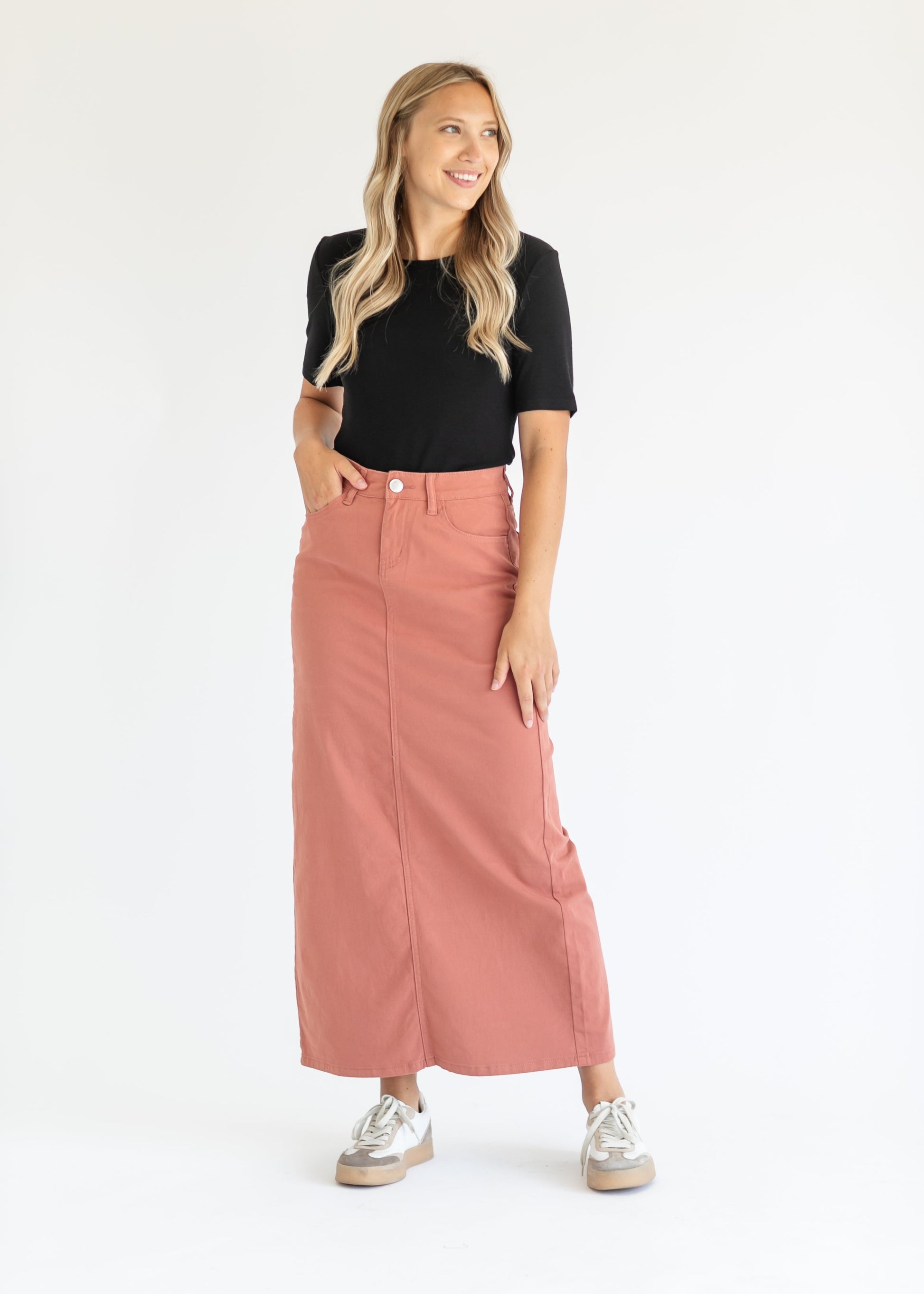 Stella Denim Maxi Skirt - Concordia Style Boutique