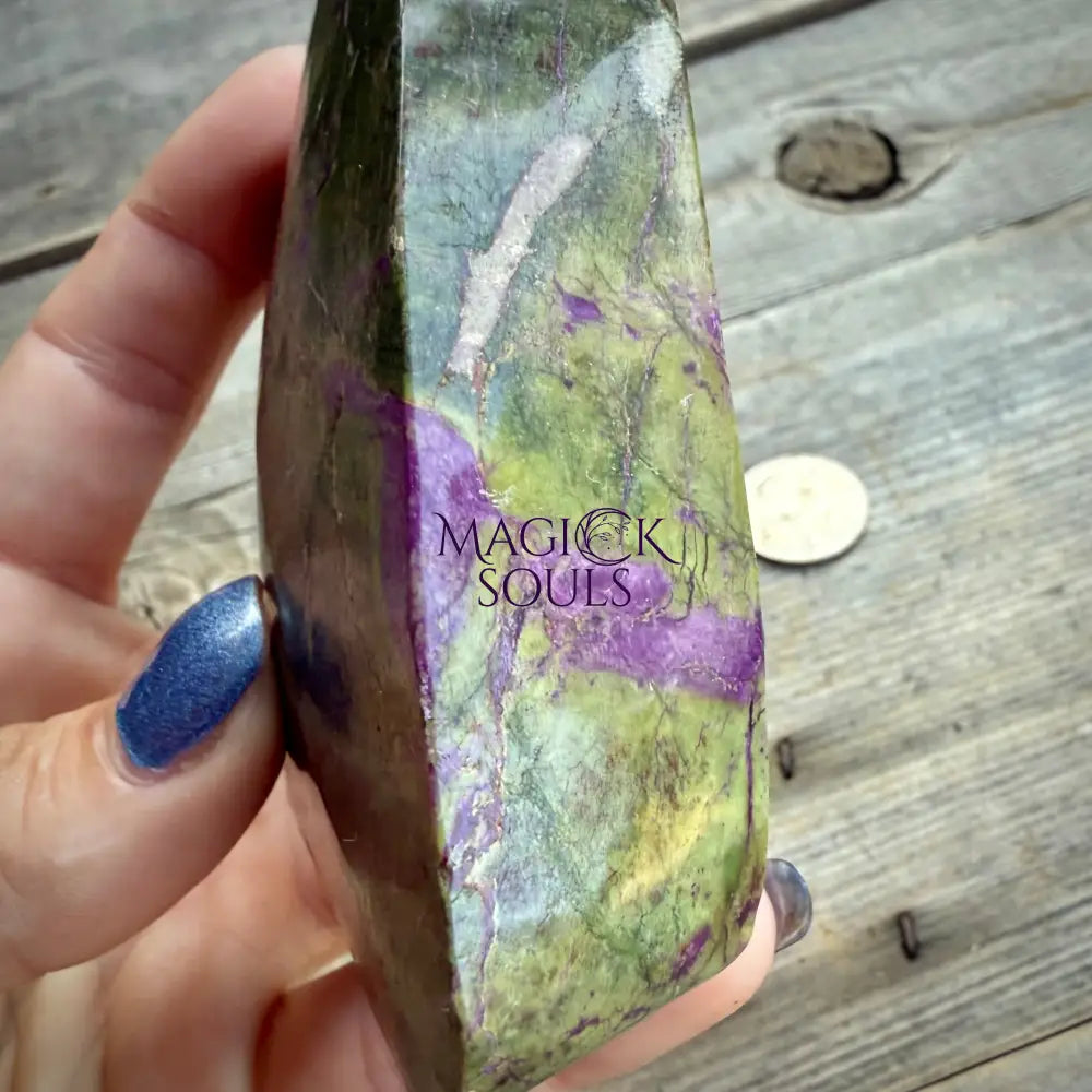 Stichtite with Serpentine Atlantisite Freeform – Barberton, South Africa