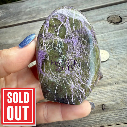 Stichtite with Serpentine Atlantisite Freeform – Barberton, South Africa