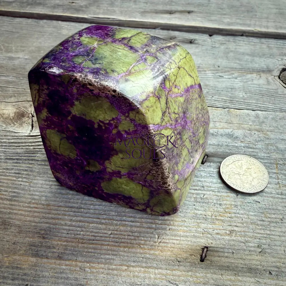 Stichtite with Serpentine Atlantisite Freeform – Barberton, South Africa