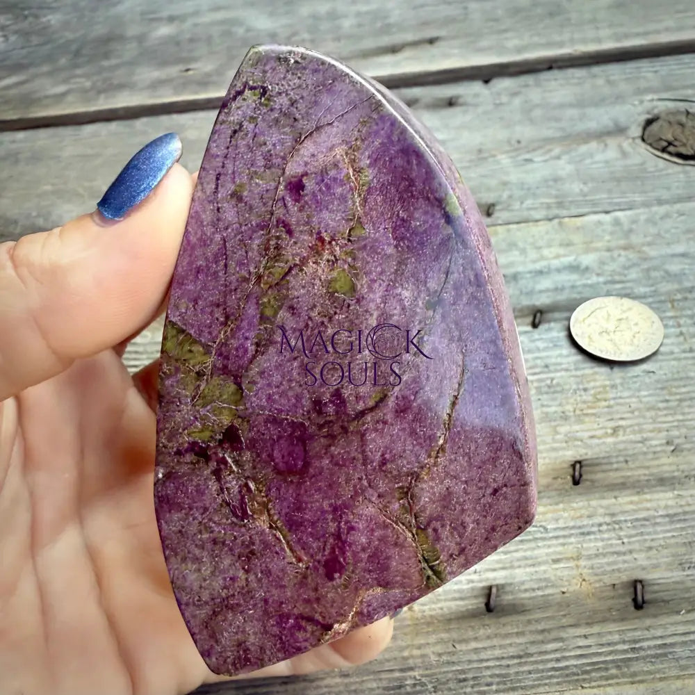 Stichtite with Serpentine Atlantisite Freeform – Barberton, South Africa