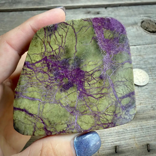 Stichtite with Serpentine Atlantisite Freeform – Barberton, South Africa