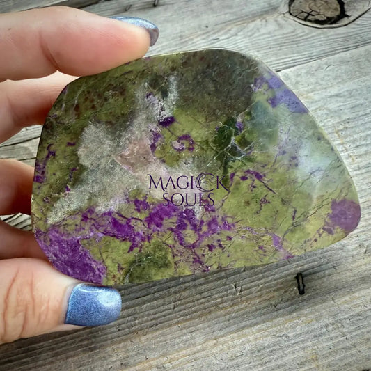 Stichtite with Serpentine Atlantisite Freeform – Barberton, South Africa