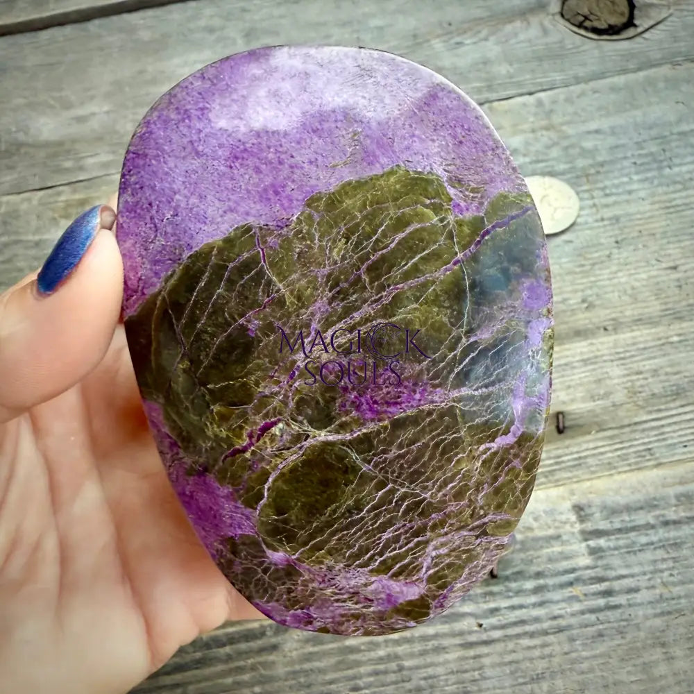 Stichtite with Serpentine Atlantisite Freeform – Barberton, South Africa