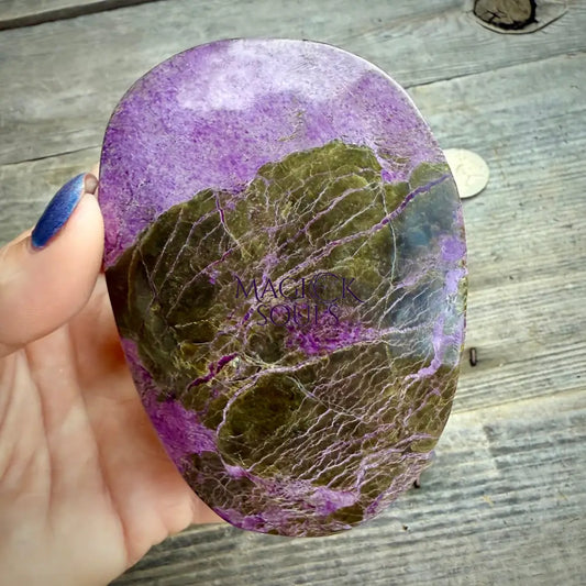 Stichtite with Serpentine Atlantisite Freeform – Barberton, South Africa