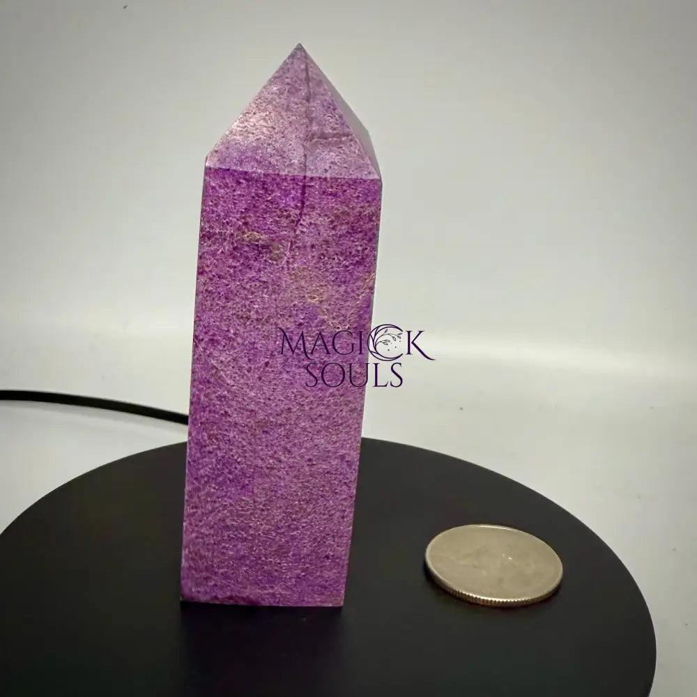 Stichtite with Serpentine Atlantisite Towers – Barberton, South Africa