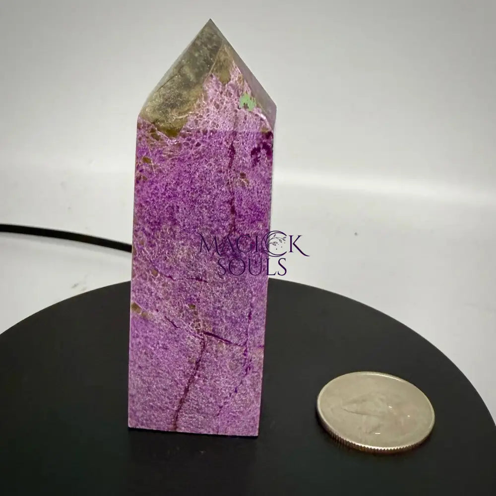 Stichtite with Serpentine Atlantisite Towers – Barberton, South Africa