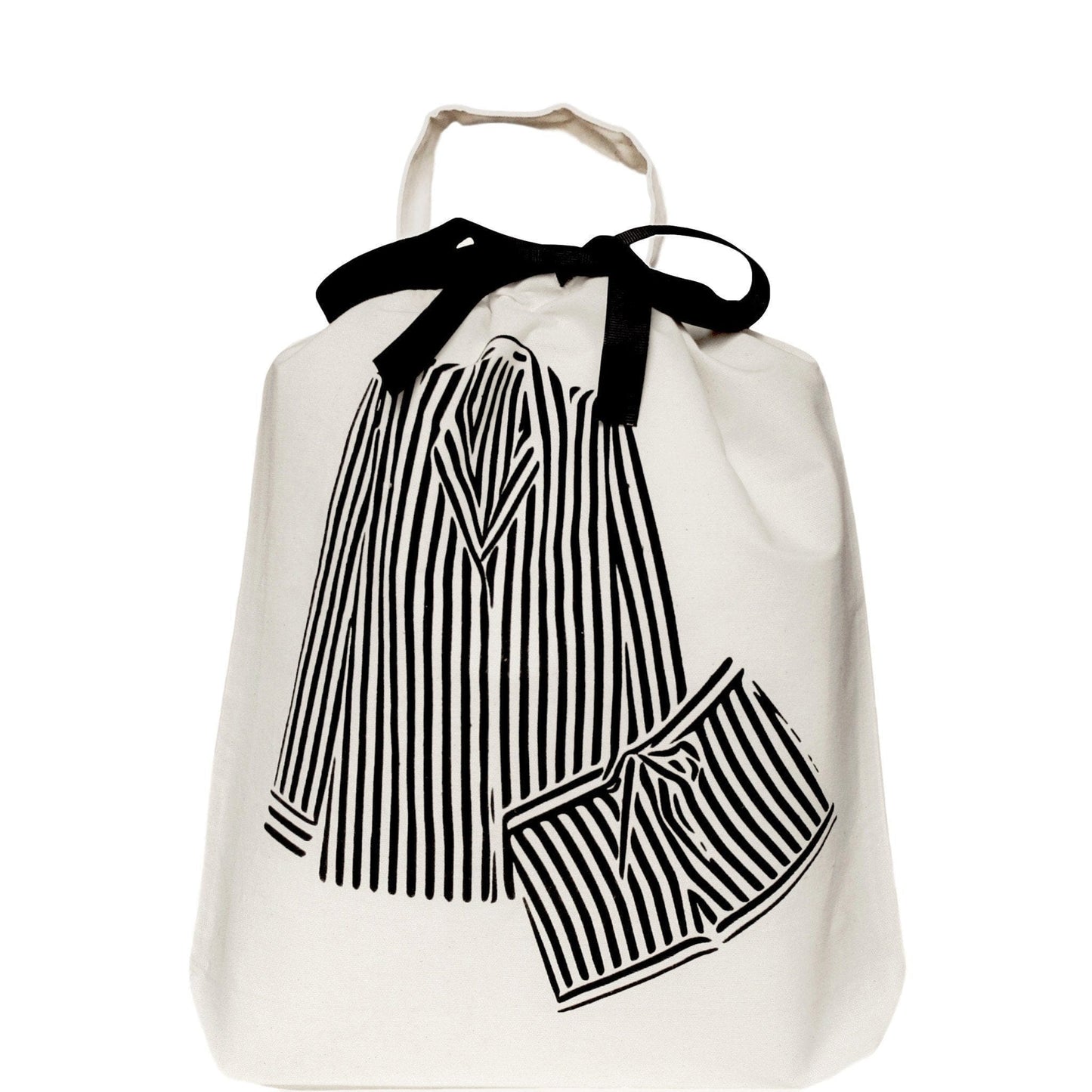 Striped Pajamas Travel Bag, Cream - Concordia Style Boutique
