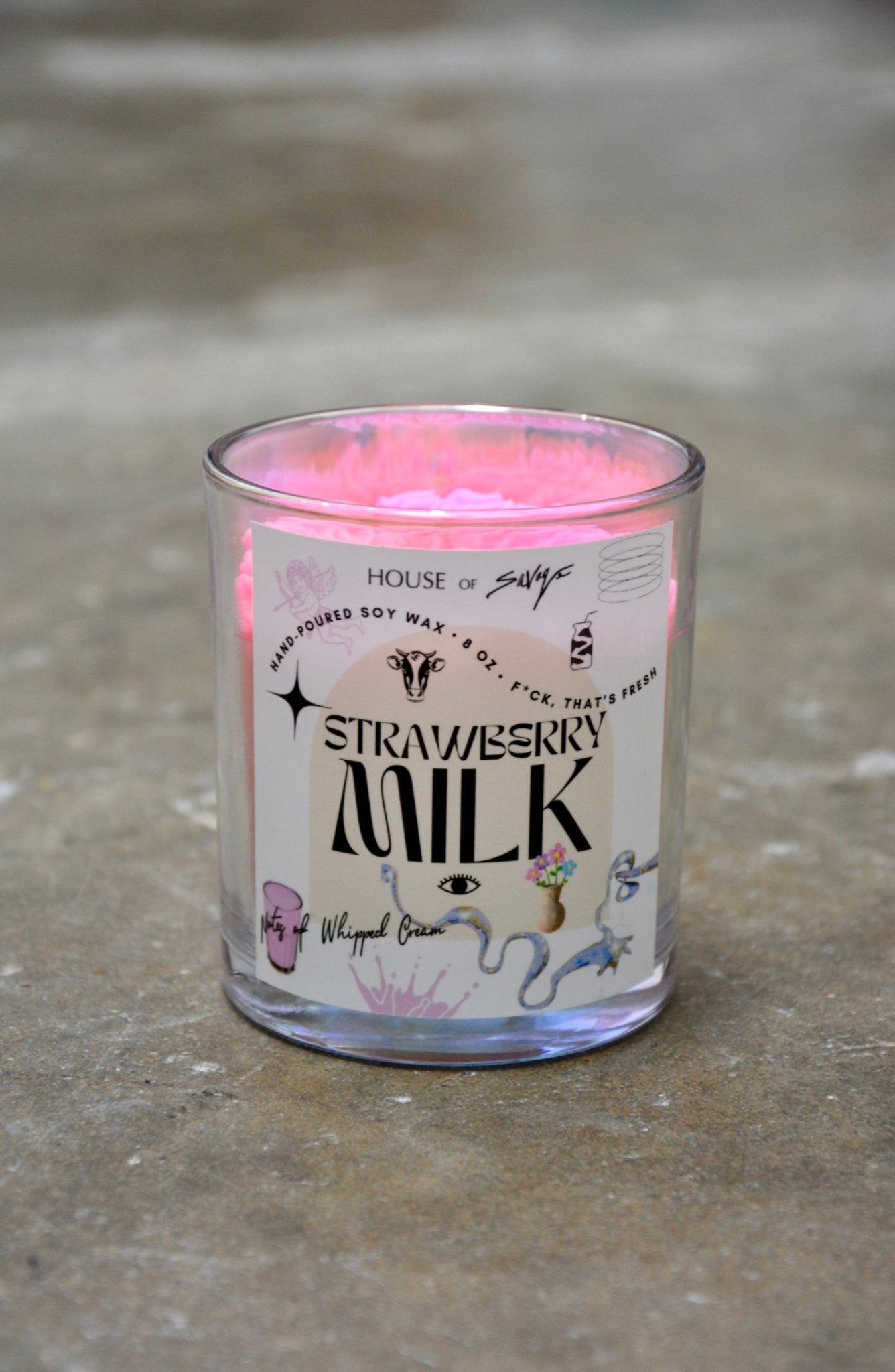 STRAWBERRY MILK CANDLE