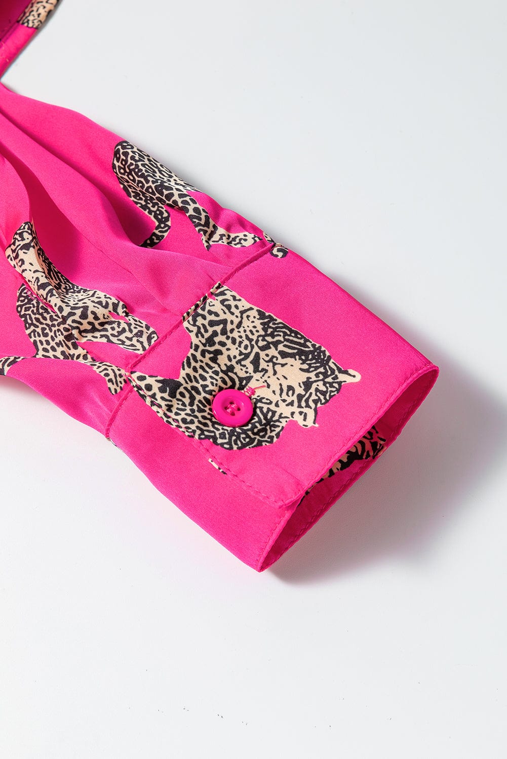 Flirty Pink Cheetah Print Satin Pajamas - Concordia Style Boutique