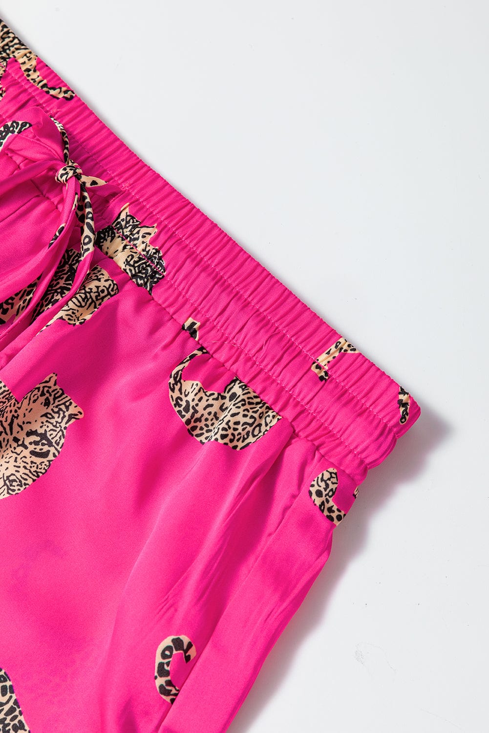 Flirty Pink Cheetah Print Satin Pajamas - Concordia Style Boutique