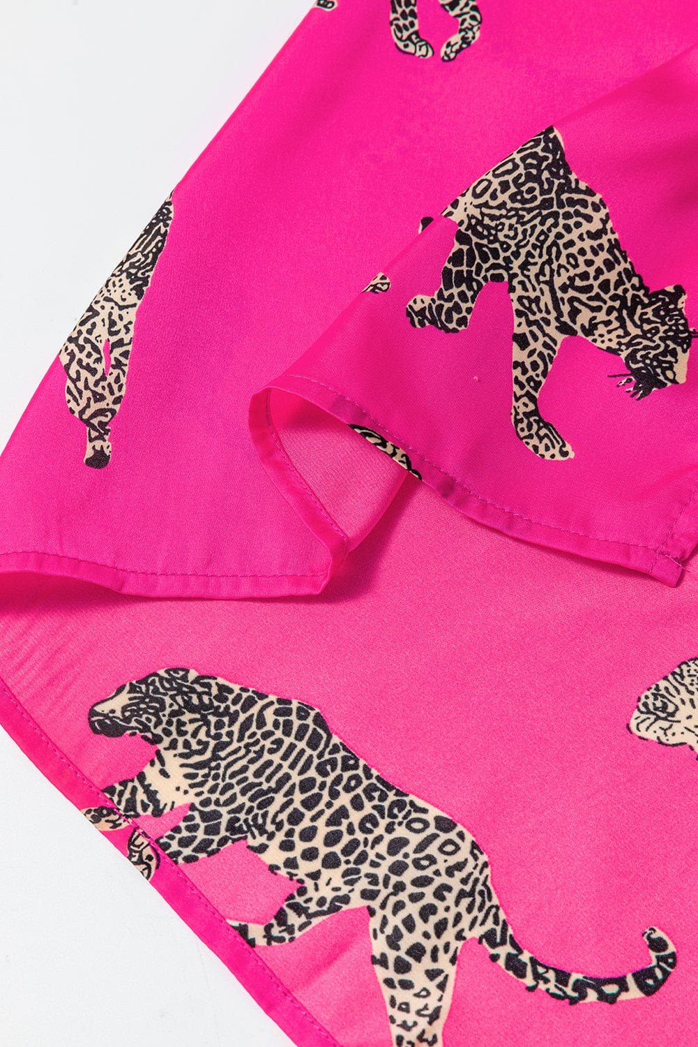 Flirty Pink Cheetah Print Satin Pajamas - Concordia Style Boutique