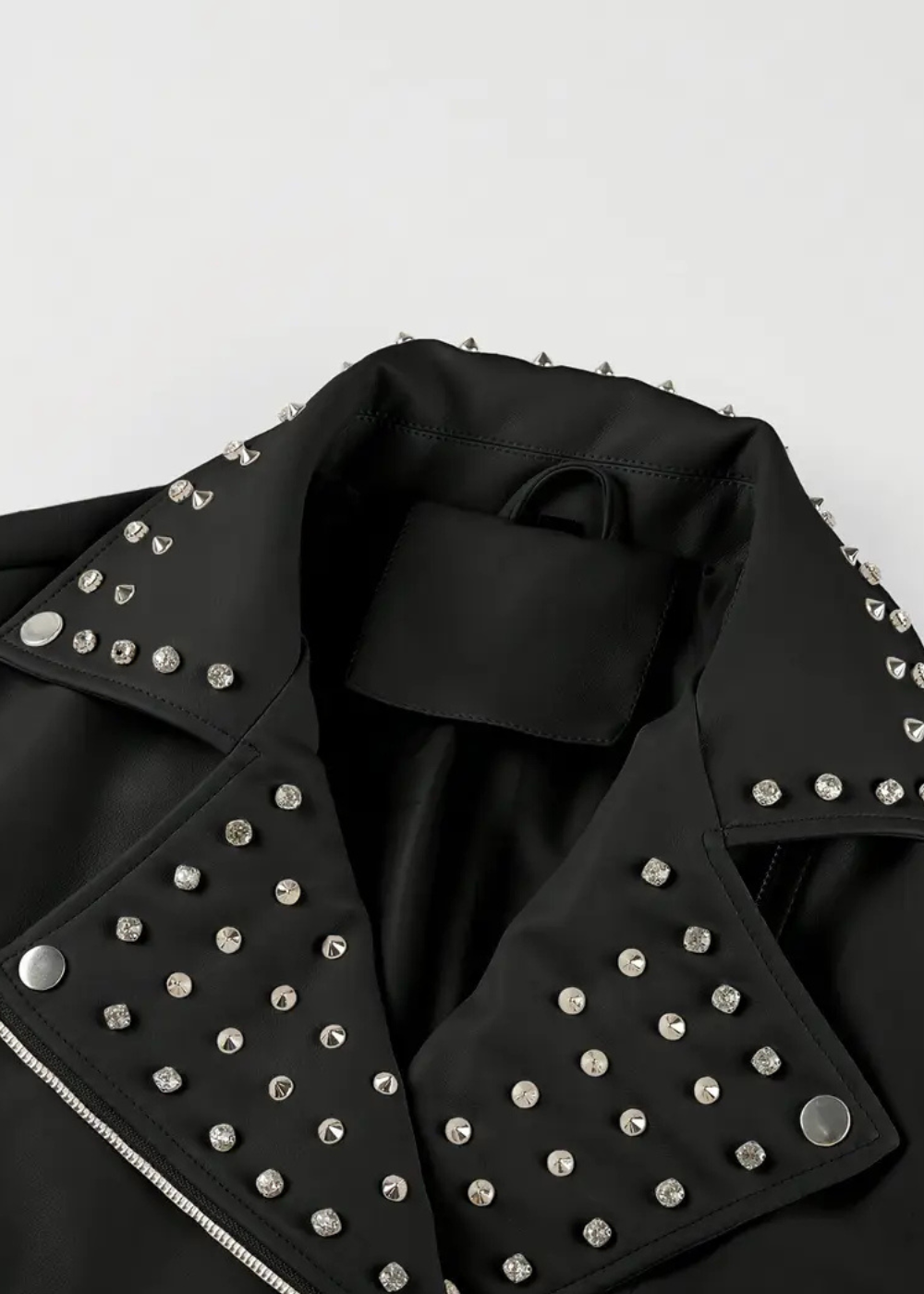 Leather Rebel Black Studded Moto Biker Jacket - Concordia Style Boutique