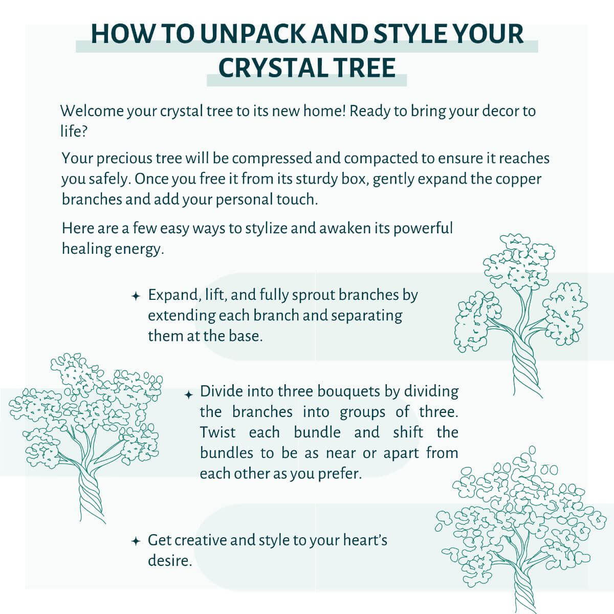 Guardian Angel Lamp of Protection - Aquamarine Tree - Concordia Style Boutique