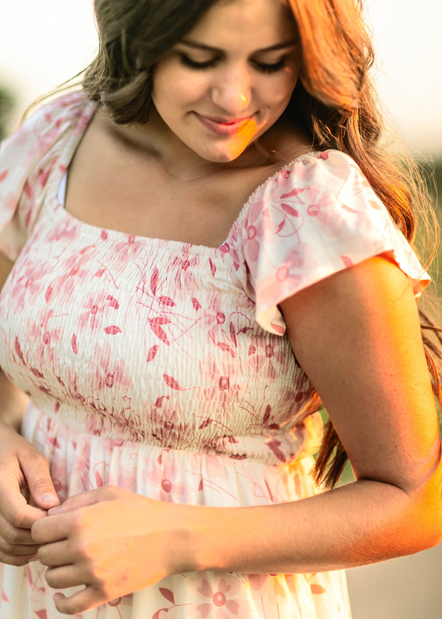 Summer Cap Sleeve Midi Dress