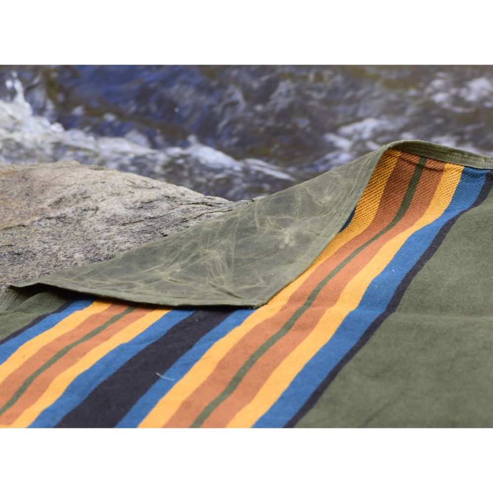 Canvas Camping Blanket - Waxed Canvas Outdoor Blanket / Bushcraft Blanket - Concordia Style Boutique