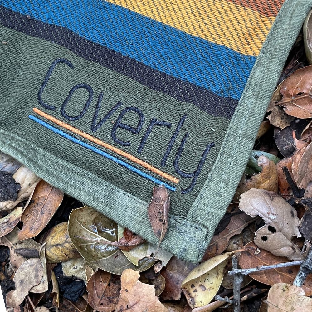 Canvas Camping Blanket - Waxed Canvas Outdoor Blanket / Bushcraft Blanket - Concordia Style Boutique