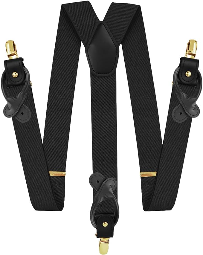 Vittorio Farina Men's Convertible Suspender in Gift Box: 70% Polyester & 30% Elastomer - Concordia Style Boutique