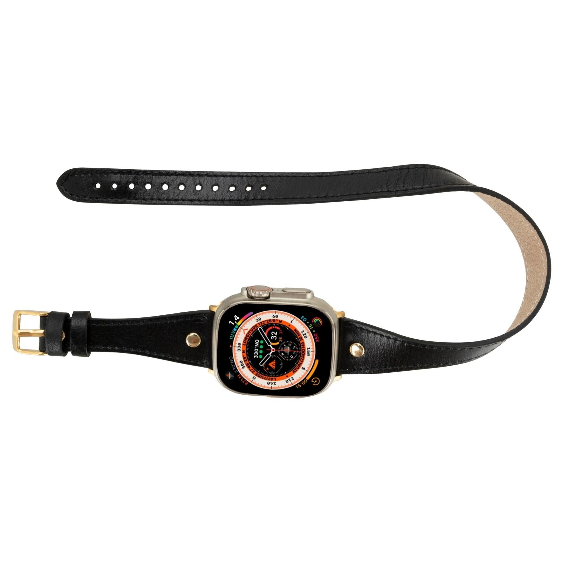 Syracuse Double Tour Leather Bands for Apple Watch 9, Ultra 2 and SE - Concordia Style Boutique